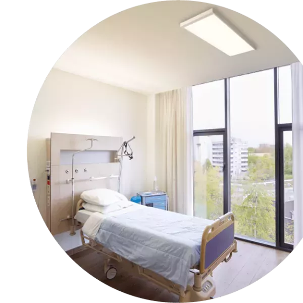 Effortless comfort in patient rooms wit led lighting solutions