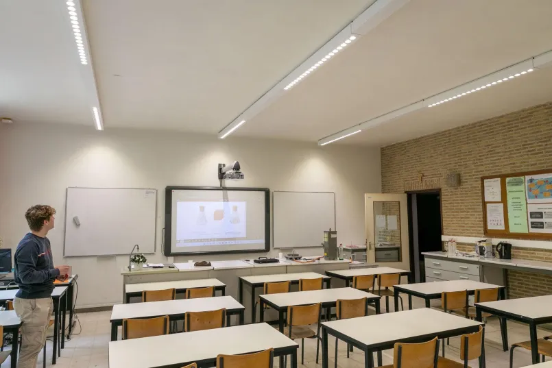 Verlichtingsoplossing voor school zorgt voor energiebesparing van 70%