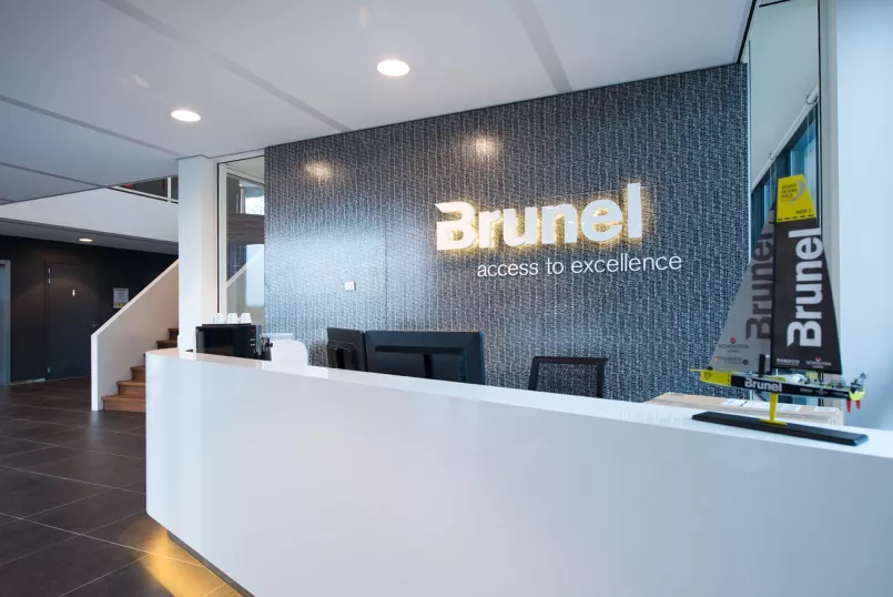 LED-belysning i det nya Brunel-kontorsbyggnaden i Eindhoven