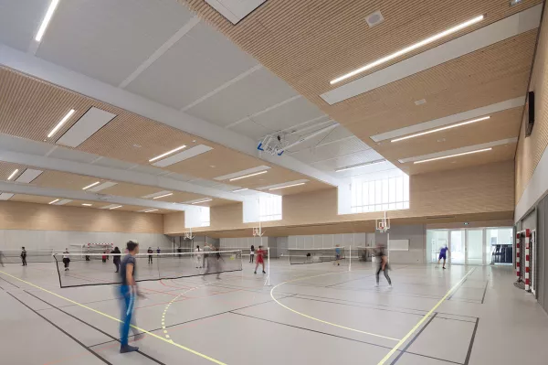 Energy-efficient luminaires for sports halls