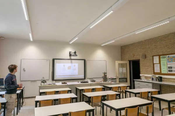 Lighting solution for school provides 70% energy savings